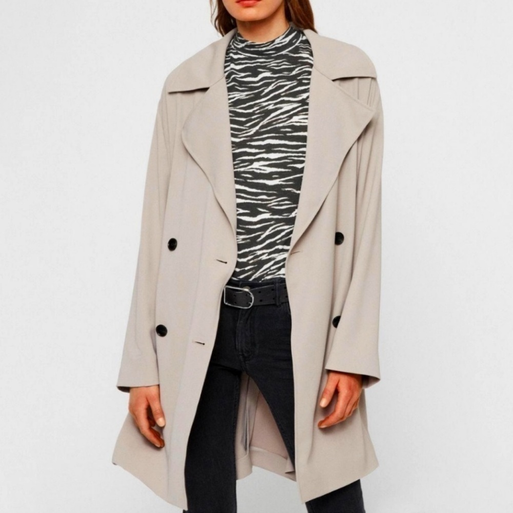 Allsaints oversized Trench Coat size L - Picture 12 of 13